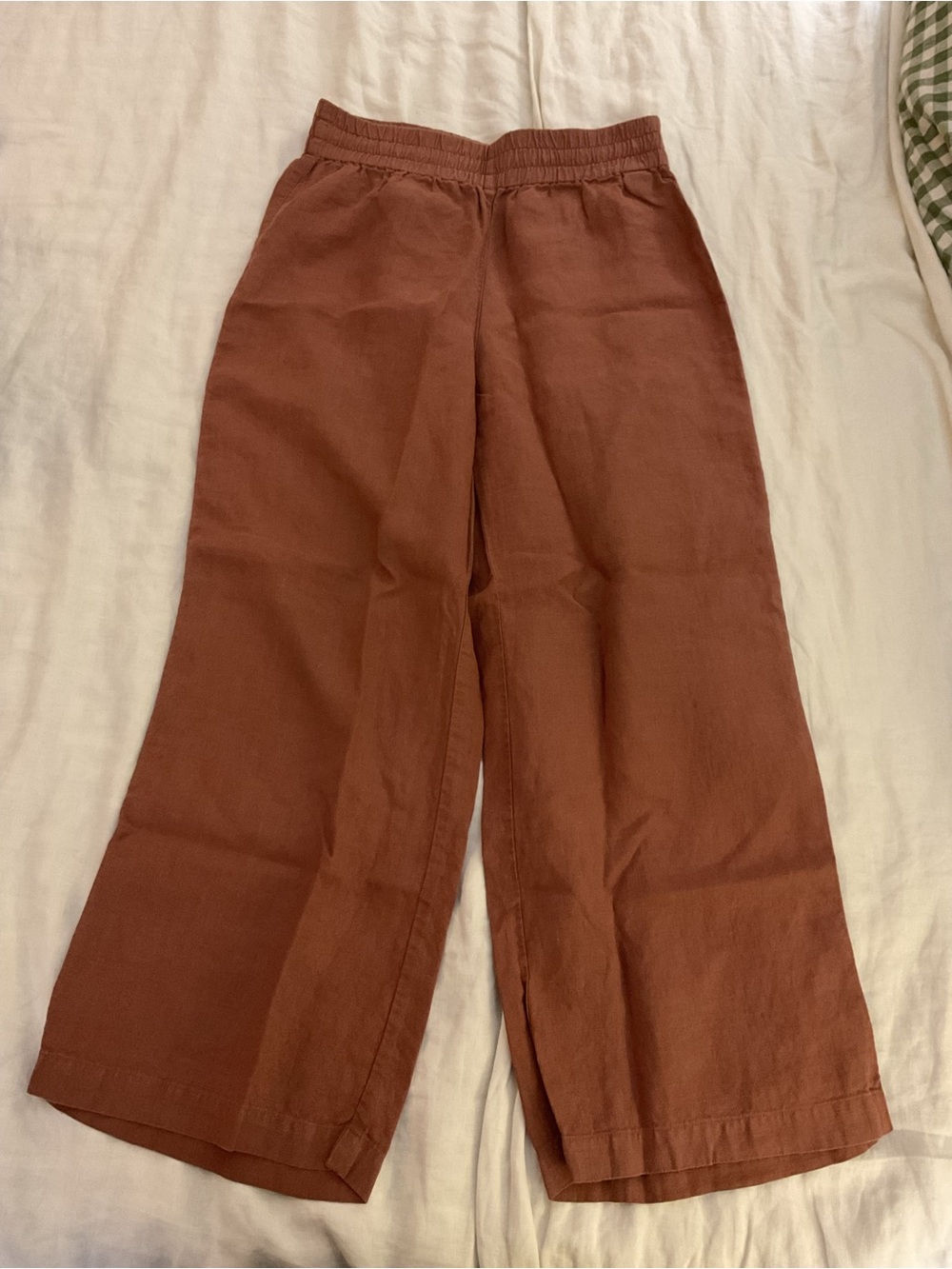 notPERFECTLINEN Puglia Straight cut cropped Linen Pants